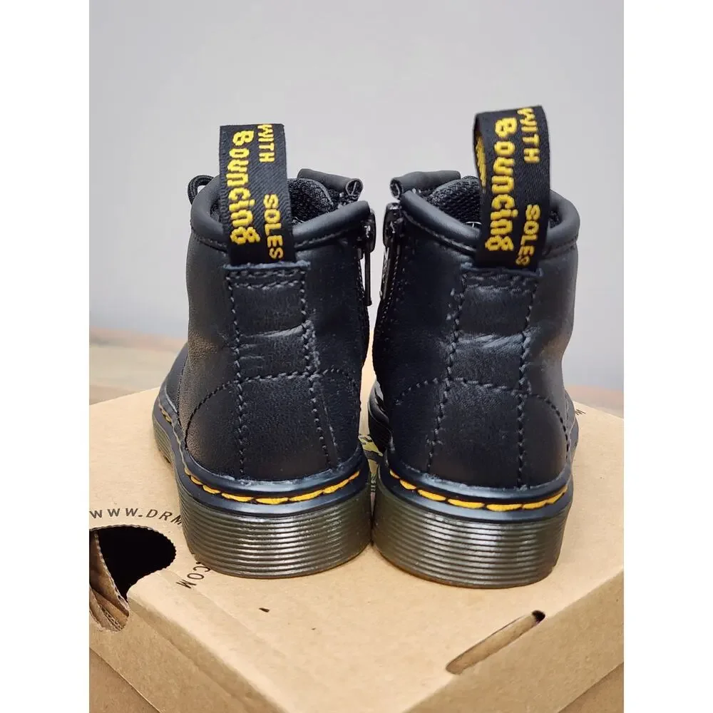 NEW Dr Martens Toddler 1460 Boots Doc Martens Softy T Black Combat Size 4